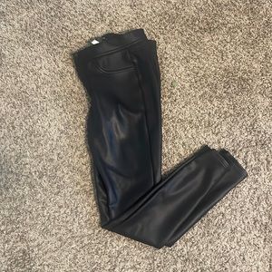 Express leather stretchy pants